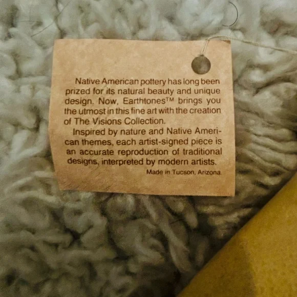 Tu-Oti VISIONS By EARTHTONES Vintage Kokopelli Sourhwestern  Tucson Pottery - Picture 4 of 6